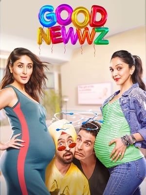 Good Newwz (2019) Hindi Movie 480p HDRip - [400MB] HD Poster Download - filmyfly