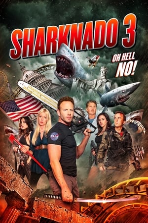 Sharknado 3 Oh Hell No (2015) 100mb Hindi Dual Audio movie Hevc BRRip Download HD Poster Download - filmyfly